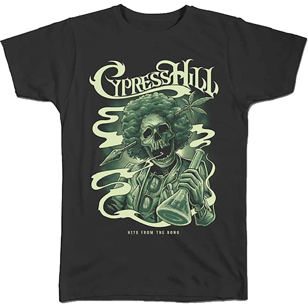 Cypress Hill - Skull Bong Mens Tshirt - Black